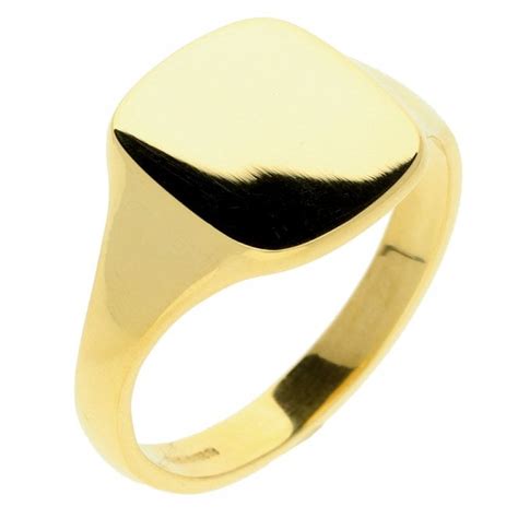 18ct Yellow Gold Gents Signet Ring 9 2g Miltons Diamonds