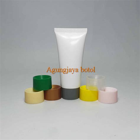 Jual Tube Cream Gr Putih Tutup Ulir Flat Tube Plastik Tube