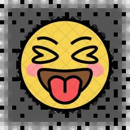 Tongue emoji Emoji Icon - Download in Colored Outline Style