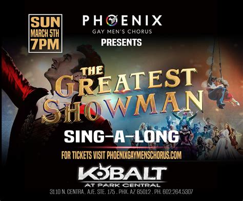 The Greatest Showman Sing Along At Kobalt 21 Feb 2023