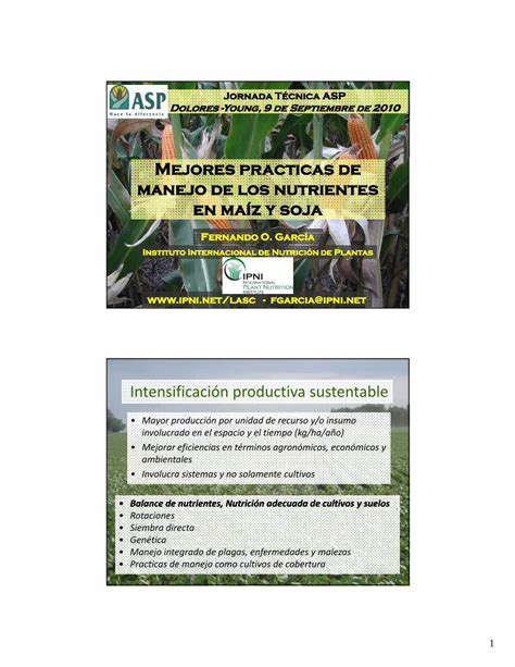 PDF Mejores practicas de manejo de los nutrientes en maíz y sojalacs