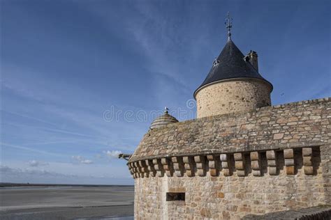 Architecture of Mont Saint Michel Stock Photo - Image of coast, fortification: 244283944