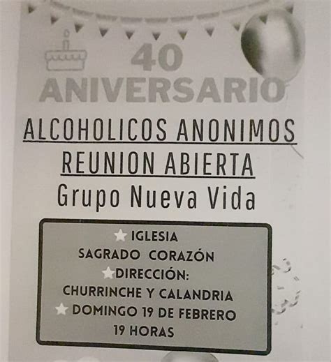 Cuarenta A Os De Alcoh Licos An Nimos En La Pampa Este Domingo Reuni N