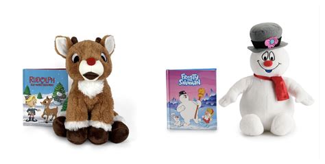 Rudolph The Red-Nosed Reindeer & Frosty The Snowman Book and Plush ...