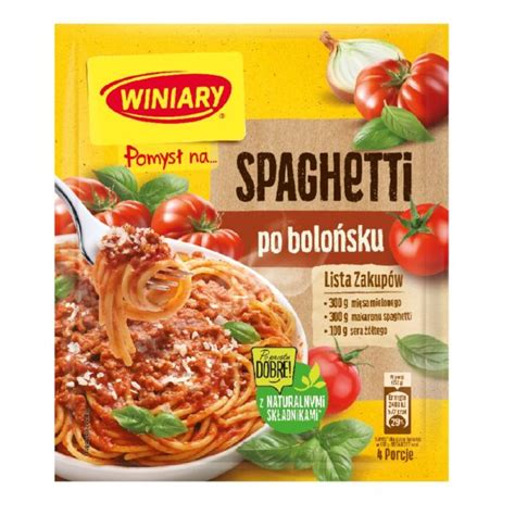 Pomysł na spaghetti carbonara 34g Winiary Sklep Społem Kielce