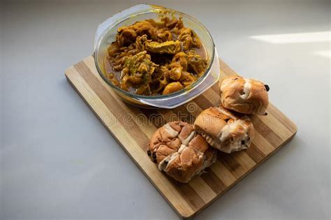 Hot Cross Buns And Pickled Fish Stock Image Image Of Traditional