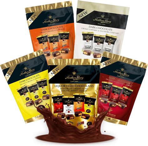 Anthon Berg Liqueur Chocolates Bulk 5 X 100g Dark Chocolate Cointreau