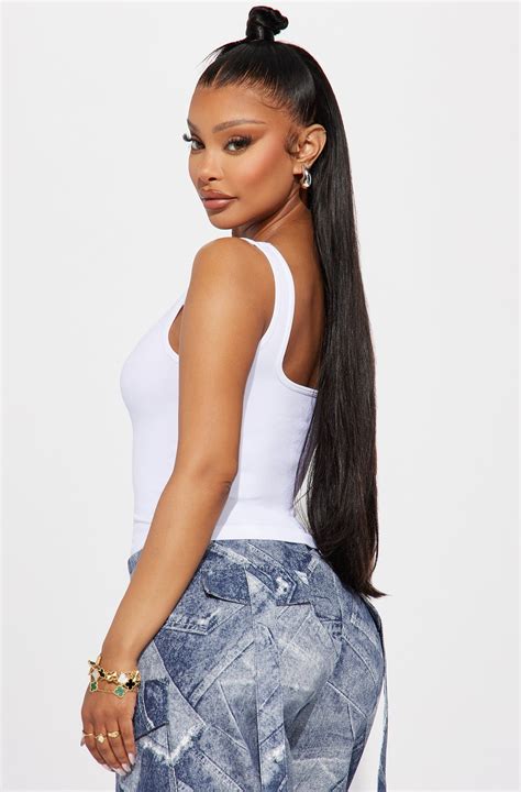 Sasha Seamless Top - White | Fashion Nova