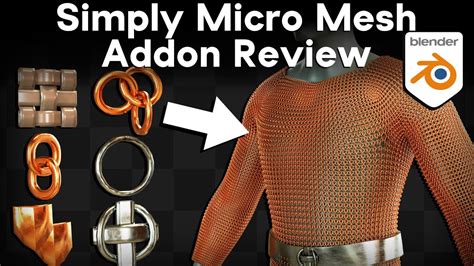 Simply Micro Mesh Blender Addon Review Youtube