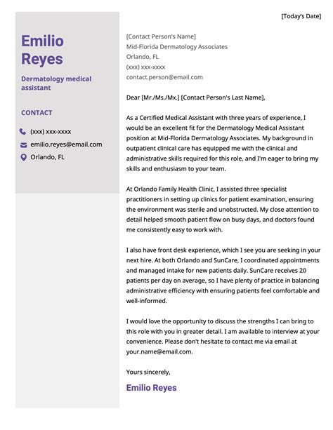 16 Medical Assistant Cover Letter Examples & Guide