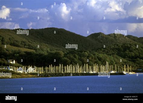 YACHT ANCHORAGE LOCH MELFORT NEAR OBAN SCOTLAND Stock Photo - Alamy