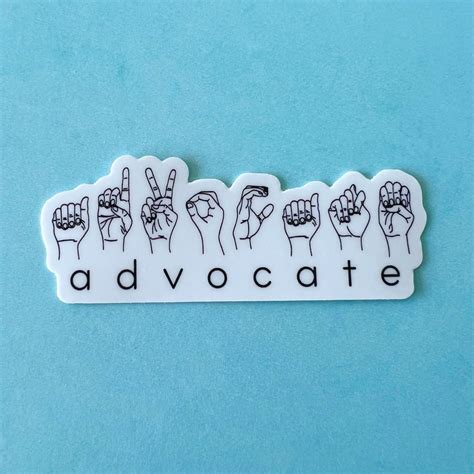 Advocate ASL Sticker – mrsdsshop