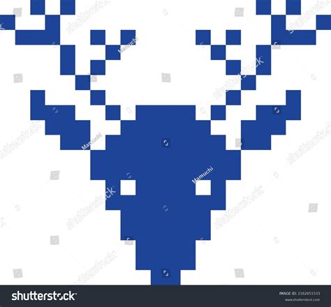 Pixel Art Reindeer Games Stock Vector (Royalty Free) 2162651533 ...