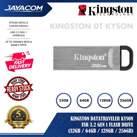 Kingston Datatraveler Kyson Usb 32 Gen 1 Flash Drive 32gb 64gb