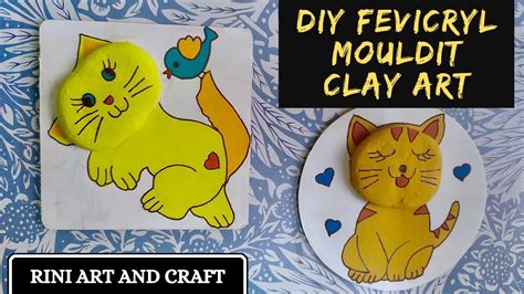 DIY Fevicryl Mouldit Clay Art @RiniChoudhury #diy #craft # ...