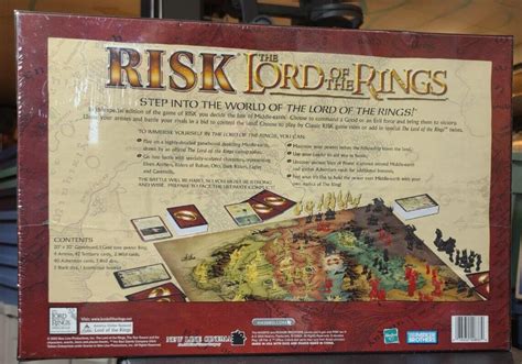 Risk Lord Of The Rings The Middle Earth Conquest Game Parker Brothers New 4592001288