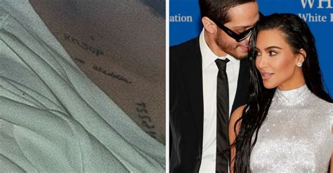 Pete Davidson's Tattoo Tribute To Kim And Her Kids