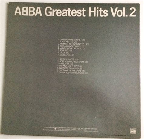 Abba Greatest Hits Volume Original Vinyl Record Album Etsy