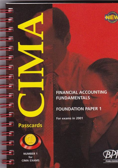 Amazon Passcards 2001 Cima Paper 1 Stage 1 Financial Accounting