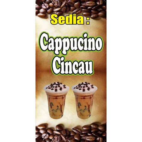 Jual Banner Es Cappucino Ukuran 160 X 60 Cm Shopee Indonesia