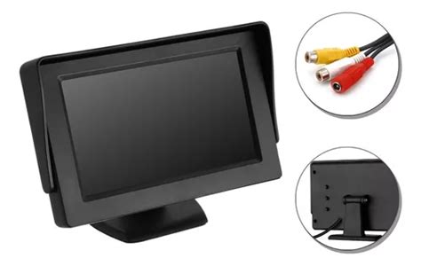 Tela Fixa Monitor Veicular V Deo Lcd Para C Mera R Mercadolivre