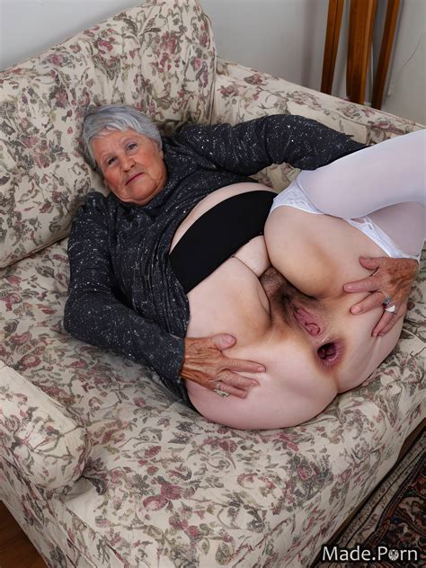 Hot Granny Porn Serious Blonde Fairer Skin Spreading Ass Amateur Photo