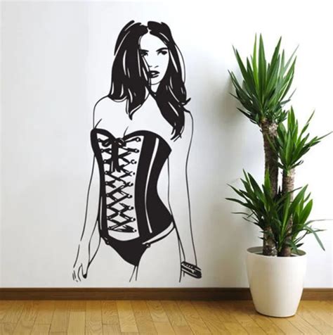 Cool Woman Wall Stickers Sexy Woman Murals Vinyl Pin Up Girl Wall Decal Home Decoration Art