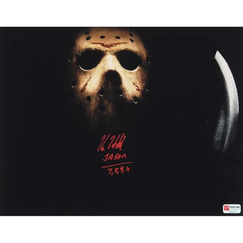 Kane Hodder Signed Friday The Th Jason Voorhees X Photo