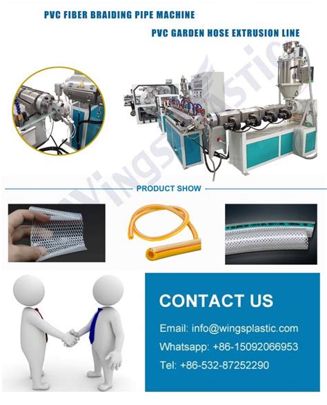 PVC Fiber Reinforced Hose Extrusion Machine PVC Garden Pipe Extrusion Line