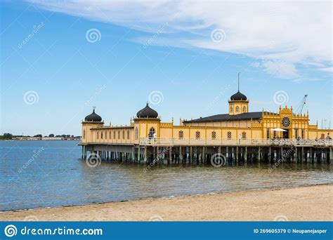 Varberg, Sweden : August 07 2023 : City Of Varberg With Castle, Candy ...