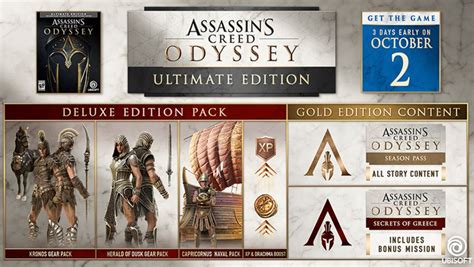 Assassins Creed Odyssey Collector Editions Unveiled Gameranx