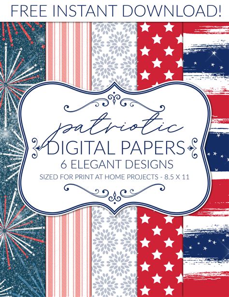 12 Red And Blue Digital Papers Instant Download Pirate Island Paper