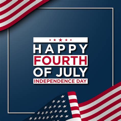 Premium Vector United States Independence Day Background Design Fourth Of July