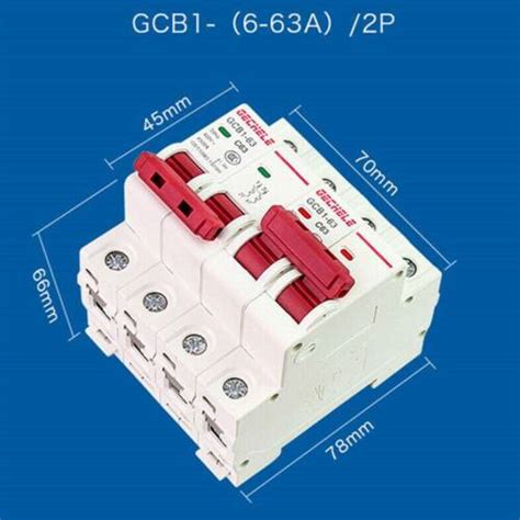 2pcs 2p 63a Mts Dual Power Manual Transfer Switch Circuit Breaker Mcb 50hz 60hz Ebay