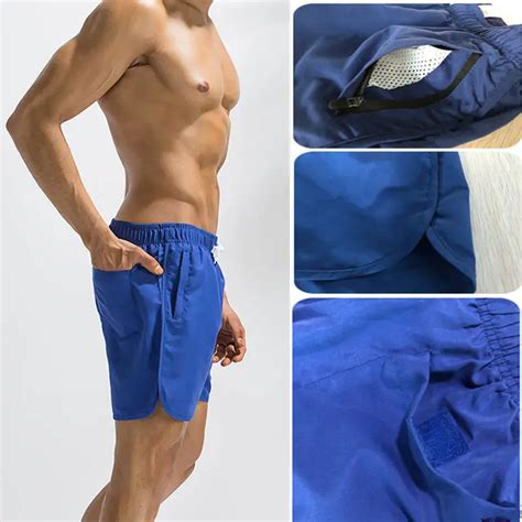 Other Outdoors Mens Swimming Shorts Zipper Pocket Swimwear Swimming