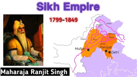 Sikh Empire Sikh Empire On Map Maharaja Ranjit Singh Sikh State