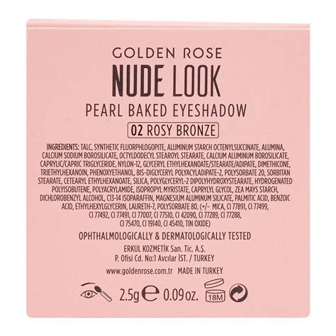 Order Golden Rose Nude Look Pearl Baked Eye Shadow Rosy Bronze