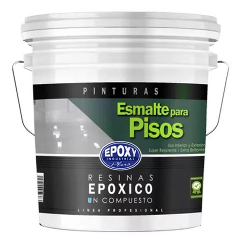 Esmalte Para Pisos Ep Xico Sin Solvente Blanco Tineta Lts Cuotas