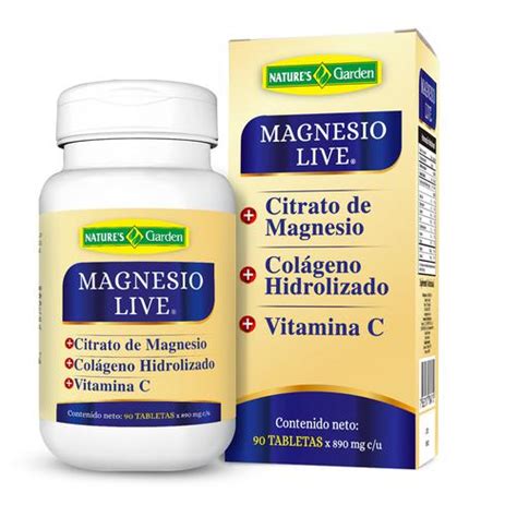 Natures Garden Magnesio Live Capsulas Salud Y Belleza Pricesmart