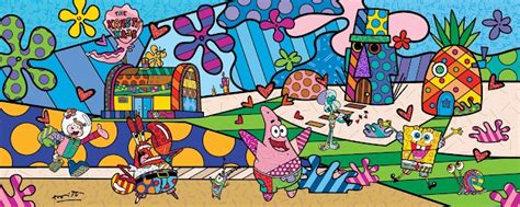 Romero Britto Launches A Collection Of SpongeBob SquarePants The