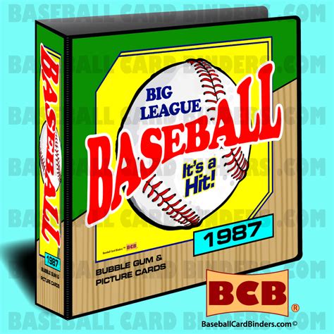 1987 Topps – Style Baseball Card Album Binder – Baseball Card Binders