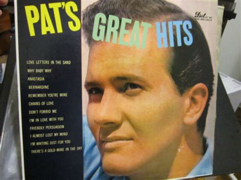 Pat S Greatest Hits Vinyl Lp Pat Boone Dot Records Dlp 3071 Mono 1957 Vg Ebay