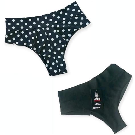 Kit C Calcinha Biqu Ni Hot Paint C S Alto Fio Duplo Po Preto Preto Shopee Brasil