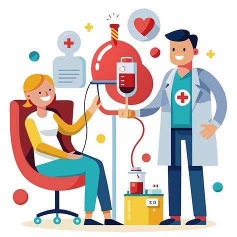Doacao De Sangue Desenho - Ilustração da Doação de Sangue Personagem de desenho animado alegre ...