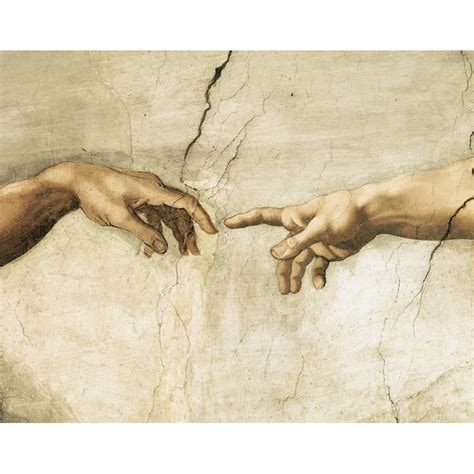 Quadro Stampa Su Tela Michelangelo Buonarroti La Creazione Di Adamo