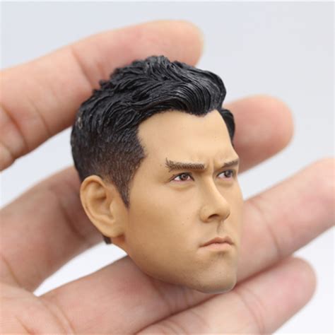 Scale Model Asian Stars Man Head Sculpt Fit Hot Toys Male Body Figures Ebay