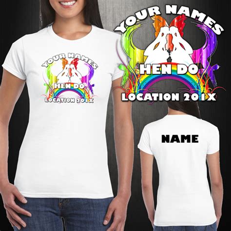 Same Sex Hen Party T Shirts Black Country T Shirts