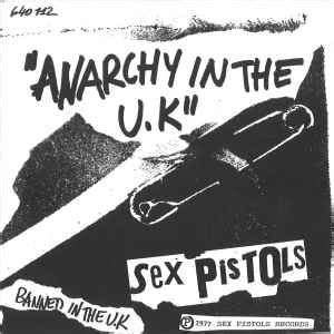 Sex Pistols Anarchy In The UK BA 105 Code Vinyl Discogs