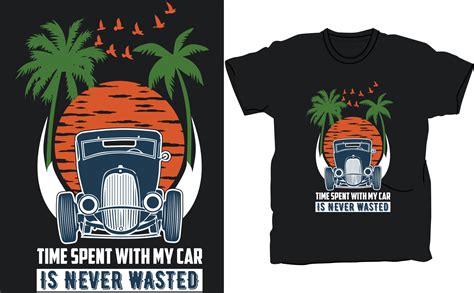 Old car tshirt design, classic car t shirt design, vector car ...