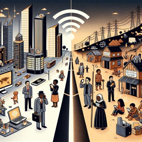 digital inequality unequal access  technology  internet ai art